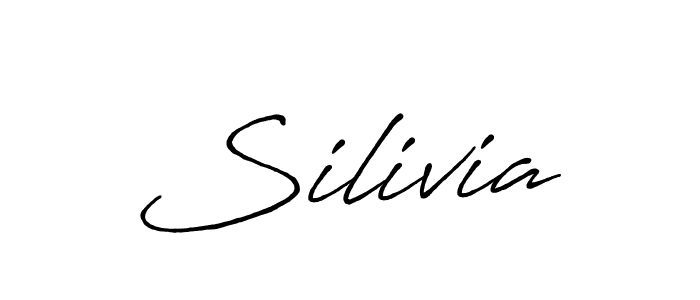 You should practise on your own different ways (Antro_Vectra_Bolder) to write your name (Silivia) in signature. don't let someone else do it for you. Silivia signature style 7 images and pictures png