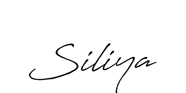 Design your own signature with our free online signature maker. With this signature software, you can create a handwritten (Antro_Vectra_Bolder) signature for name Siliya. Siliya signature style 7 images and pictures png