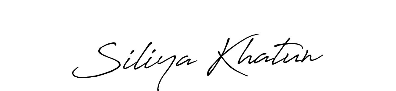 Also we have Siliya Khatun name is the best signature style. Create professional handwritten signature collection using Antro_Vectra_Bolder autograph style. Siliya Khatun signature style 7 images and pictures png