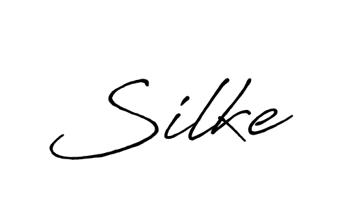 Also You can easily find your signature by using the search form. We will create Silke name handwritten signature images for you free of cost using Antro_Vectra_Bolder sign style. Silke signature style 7 images and pictures png
