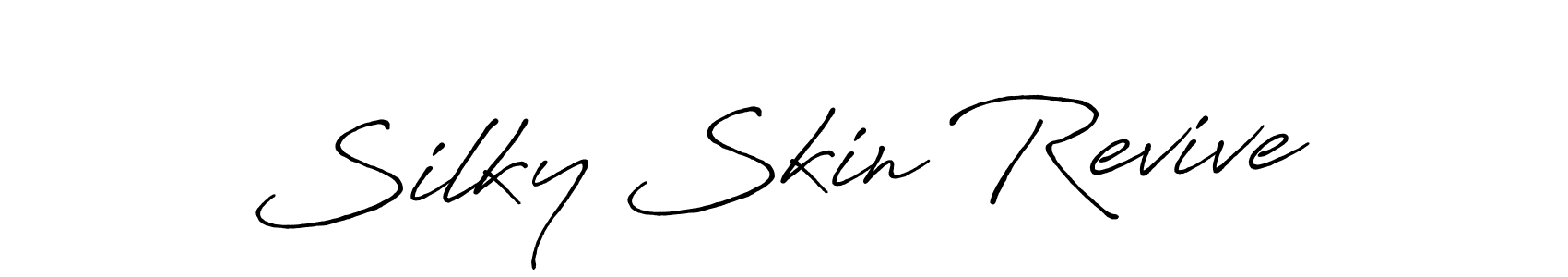 How to make Silky Skin Revive name signature. Use Antro_Vectra_Bolder style for creating short signs online. This is the latest handwritten sign. Silky Skin Revive signature style 7 images and pictures png