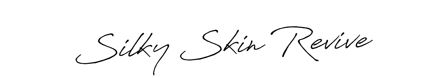 Use a signature maker to create a handwritten signature online. With this signature software, you can design (Antro_Vectra_Bolder) your own signature for name Silky Skin Revive. Silky Skin Revive signature style 7 images and pictures png