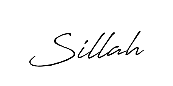 Make a beautiful signature design for name Sillah. With this signature (Antro_Vectra_Bolder) style, you can create a handwritten signature for free. Sillah signature style 7 images and pictures png