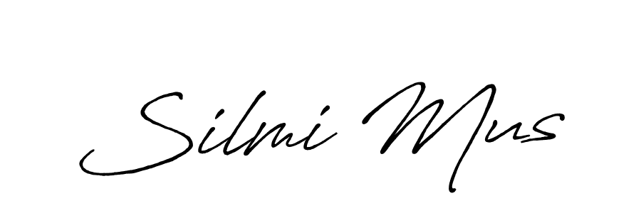 It looks lik you need a new signature style for name Silmi Mus. Design unique handwritten (Antro_Vectra_Bolder) signature with our free signature maker in just a few clicks. Silmi Mus signature style 7 images and pictures png