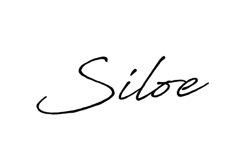 Use a signature maker to create a handwritten signature online. With this signature software, you can design (Antro_Vectra_Bolder) your own signature for name Siloe. Siloe signature style 7 images and pictures png