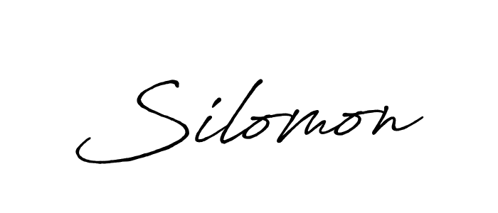 Also we have Silomon name is the best signature style. Create professional handwritten signature collection using Antro_Vectra_Bolder autograph style. Silomon signature style 7 images and pictures png