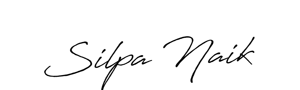 How to make Silpa Naik name signature. Use Antro_Vectra_Bolder style for creating short signs online. This is the latest handwritten sign. Silpa Naik signature style 7 images and pictures png