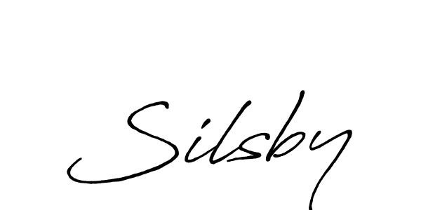 How to make Silsby name signature. Use Antro_Vectra_Bolder style for creating short signs online. This is the latest handwritten sign. Silsby signature style 7 images and pictures png