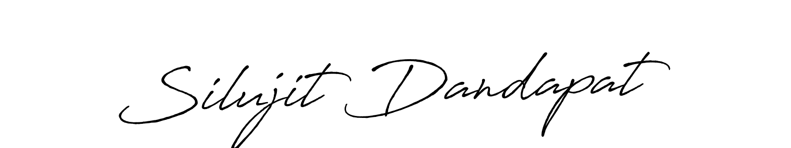 if you are searching for the best signature style for your name Silujit Dandapat. so please give up your signature search. here we have designed multiple signature styles  using Antro_Vectra_Bolder. Silujit Dandapat signature style 7 images and pictures png