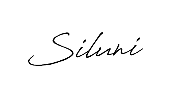 You should practise on your own different ways (Antro_Vectra_Bolder) to write your name (Siluni) in signature. don't let someone else do it for you. Siluni signature style 7 images and pictures png