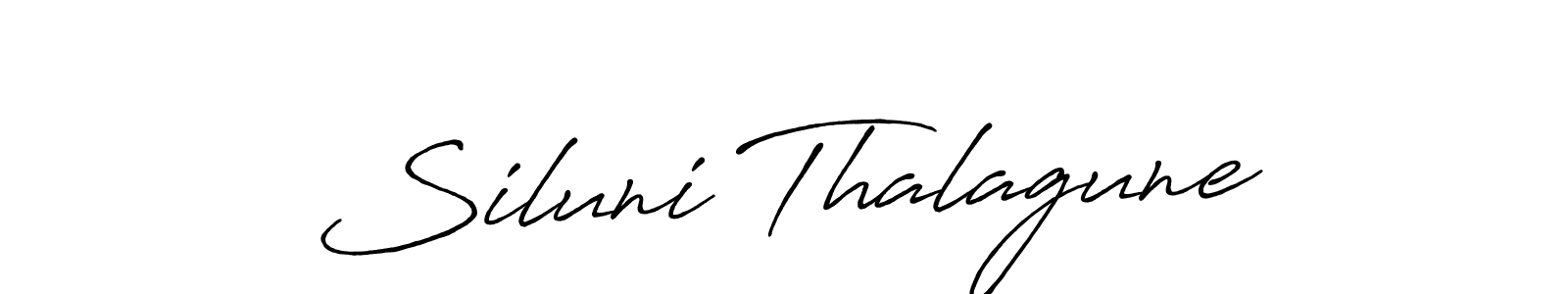 Design your own signature with our free online signature maker. With this signature software, you can create a handwritten (Antro_Vectra_Bolder) signature for name Siluni Thalagune. Siluni Thalagune signature style 7 images and pictures png