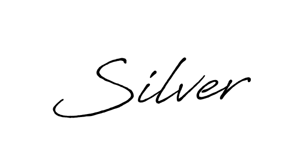 You should practise on your own different ways (Antro_Vectra_Bolder) to write your name (Silver) in signature. don't let someone else do it for you. Silver signature style 7 images and pictures png