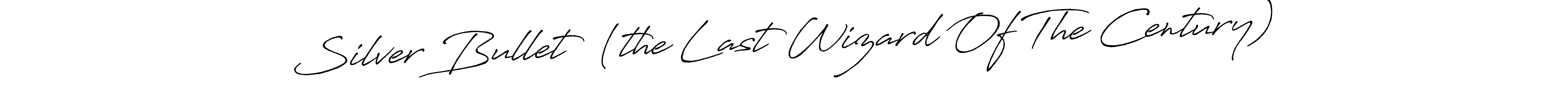 Also You can easily find your signature by using the search form. We will create Silver Bullet  (the Last Wizard Of The Century) name handwritten signature images for you free of cost using Antro_Vectra_Bolder sign style. Silver Bullet  (the Last Wizard Of The Century) signature style 7 images and pictures png