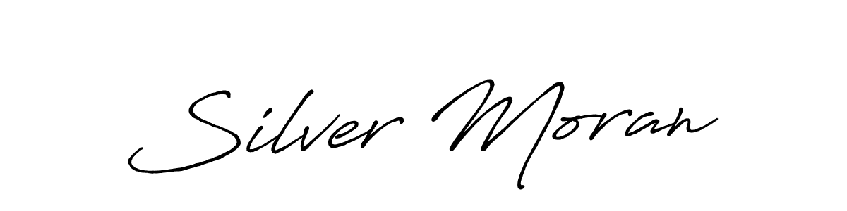 Make a beautiful signature design for name Silver Moran. With this signature (Antro_Vectra_Bolder) style, you can create a handwritten signature for free. Silver Moran signature style 7 images and pictures png