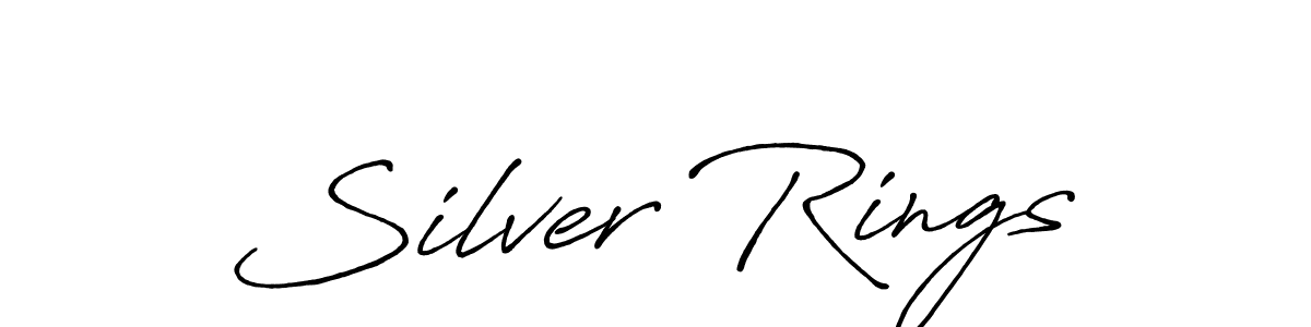 It looks lik you need a new signature style for name Silver Rings. Design unique handwritten (Antro_Vectra_Bolder) signature with our free signature maker in just a few clicks. Silver Rings signature style 7 images and pictures png