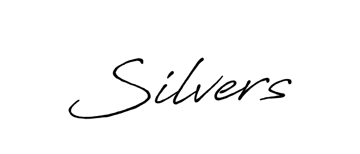 Design your own signature with our free online signature maker. With this signature software, you can create a handwritten (Antro_Vectra_Bolder) signature for name Silvers. Silvers signature style 7 images and pictures png