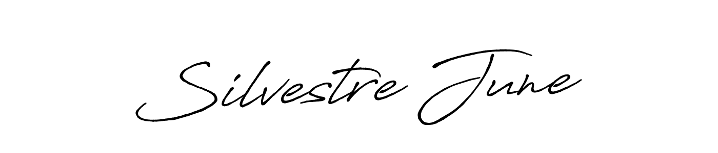 The best way (Antro_Vectra_Bolder) to make a short signature is to pick only two or three words in your name. The name Silvestre June include a total of six letters. For converting this name. Silvestre June signature style 7 images and pictures png