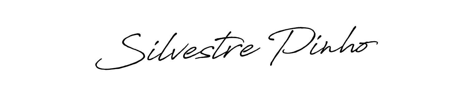 Create a beautiful signature design for name Silvestre Pinho. With this signature (Antro_Vectra_Bolder) fonts, you can make a handwritten signature for free. Silvestre Pinho signature style 7 images and pictures png