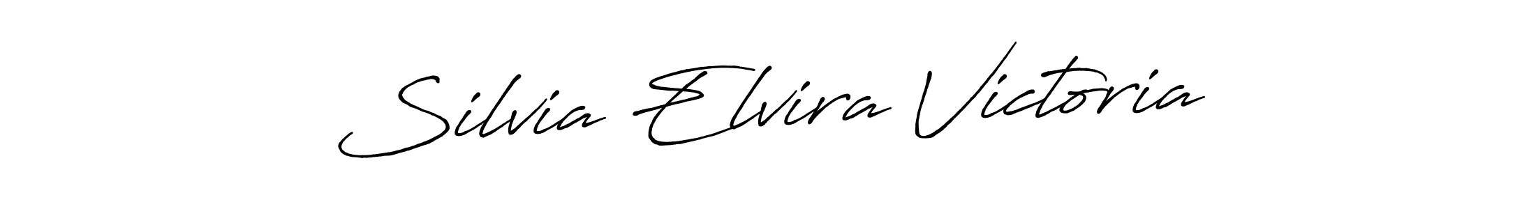 How to make Silvia Elvira Victoria signature? Antro_Vectra_Bolder is a professional autograph style. Create handwritten signature for Silvia Elvira Victoria name. Silvia Elvira Victoria signature style 7 images and pictures png