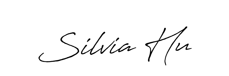 The best way (Antro_Vectra_Bolder) to make a short signature is to pick only two or three words in your name. The name Silvia Hu include a total of six letters. For converting this name. Silvia Hu signature style 7 images and pictures png