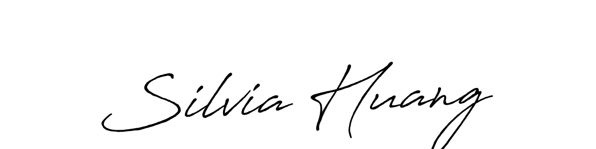 Design your own signature with our free online signature maker. With this signature software, you can create a handwritten (Antro_Vectra_Bolder) signature for name Silvia Huang. Silvia Huang signature style 7 images and pictures png