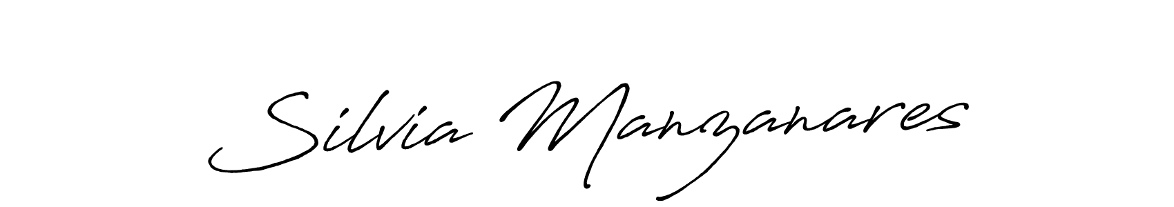 Also You can easily find your signature by using the search form. We will create Silvia Manzanares name handwritten signature images for you free of cost using Antro_Vectra_Bolder sign style. Silvia Manzanares signature style 7 images and pictures png