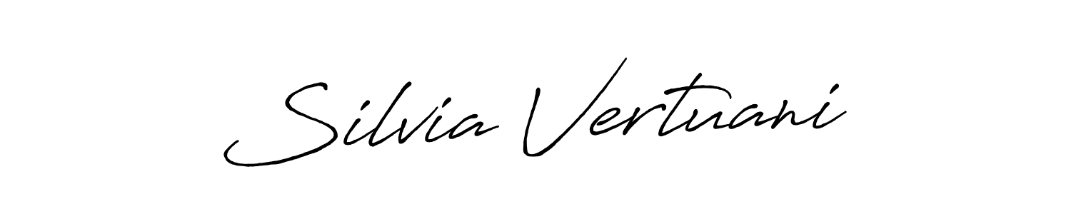 You should practise on your own different ways (Antro_Vectra_Bolder) to write your name (Silvia Vertuani) in signature. don't let someone else do it for you. Silvia Vertuani signature style 7 images and pictures png