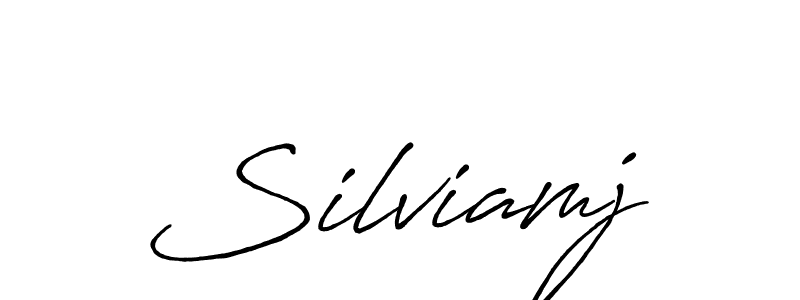 Antro_Vectra_Bolder is a professional signature style that is perfect for those who want to add a touch of class to their signature. It is also a great choice for those who want to make their signature more unique. Get Silviamj name to fancy signature for free. Silviamj signature style 7 images and pictures png