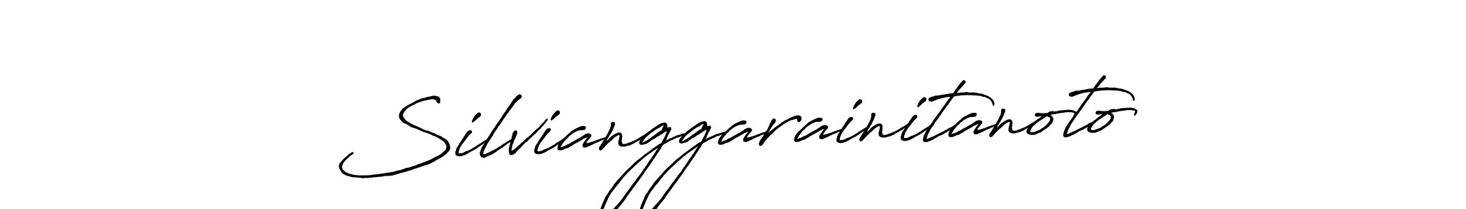 You can use this online signature creator to create a handwritten signature for the name Silvianggarainitanoto. This is the best online autograph maker. Silvianggarainitanoto signature style 7 images and pictures png