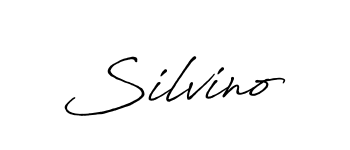 Also You can easily find your signature by using the search form. We will create Silvino name handwritten signature images for you free of cost using Antro_Vectra_Bolder sign style. Silvino signature style 7 images and pictures png