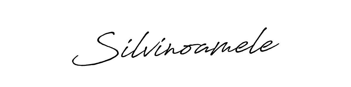 This is the best signature style for the Silvinoamele name. Also you like these signature font (Antro_Vectra_Bolder). Mix name signature. Silvinoamele signature style 7 images and pictures png