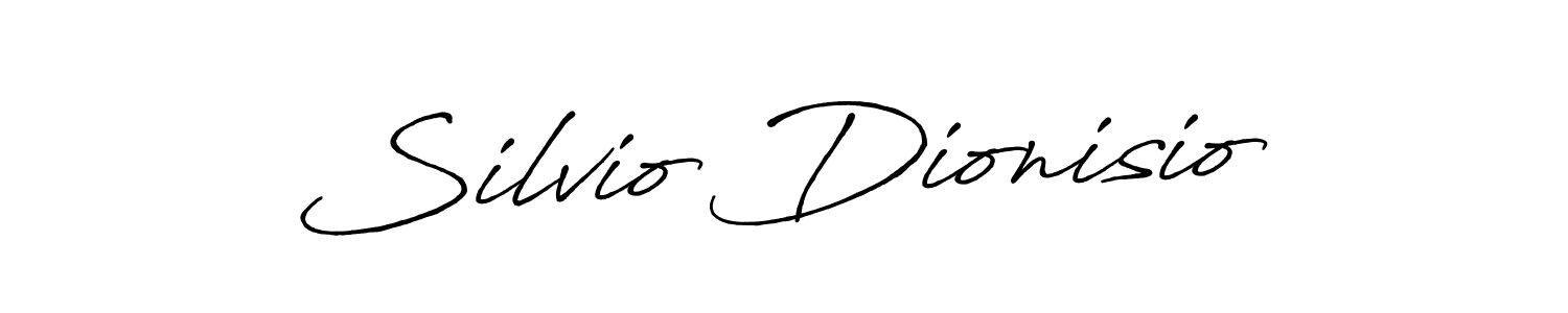 Silvio Dionisio stylish signature style. Best Handwritten Sign (Antro_Vectra_Bolder) for my name. Handwritten Signature Collection Ideas for my name Silvio Dionisio. Silvio Dionisio signature style 7 images and pictures png