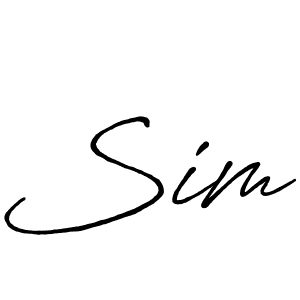 How to make Sim name signature. Use Antro_Vectra_Bolder style for creating short signs online. This is the latest handwritten sign. Sim signature style 7 images and pictures png