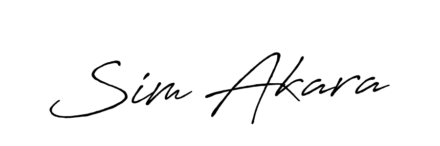 Also we have Sim Akara name is the best signature style. Create professional handwritten signature collection using Antro_Vectra_Bolder autograph style. Sim Akara signature style 7 images and pictures png