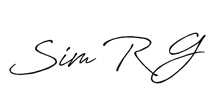 Make a beautiful signature design for name Sim R G. Use this online signature maker to create a handwritten signature for free. Sim R G signature style 7 images and pictures png
