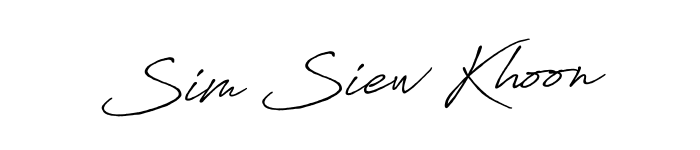 Make a short Sim Siew Khoon signature style. Manage your documents anywhere anytime using Antro_Vectra_Bolder. Create and add eSignatures, submit forms, share and send files easily. Sim Siew Khoon signature style 7 images and pictures png