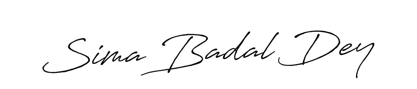 It looks lik you need a new signature style for name Sima Badal Dey. Design unique handwritten (Antro_Vectra_Bolder) signature with our free signature maker in just a few clicks. Sima Badal Dey signature style 7 images and pictures png