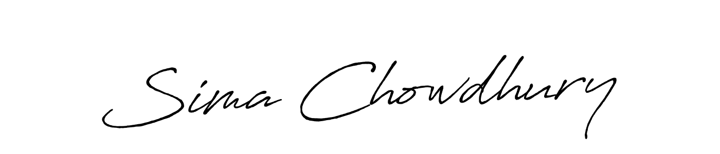 The best way (Antro_Vectra_Bolder) to make a short signature is to pick only two or three words in your name. The name Sima Chowdhury include a total of six letters. For converting this name. Sima Chowdhury signature style 7 images and pictures png