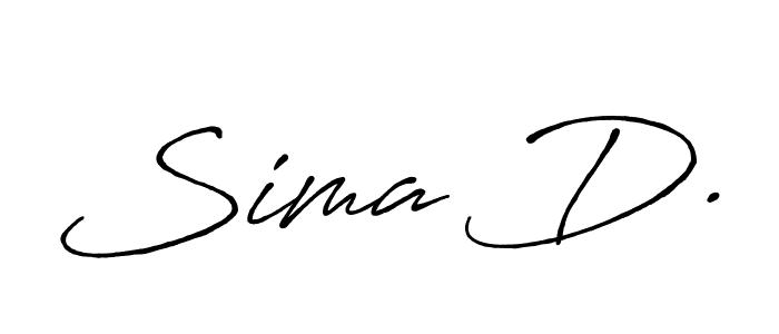 Also we have Sima D. name is the best signature style. Create professional handwritten signature collection using Antro_Vectra_Bolder autograph style. Sima D. signature style 7 images and pictures png