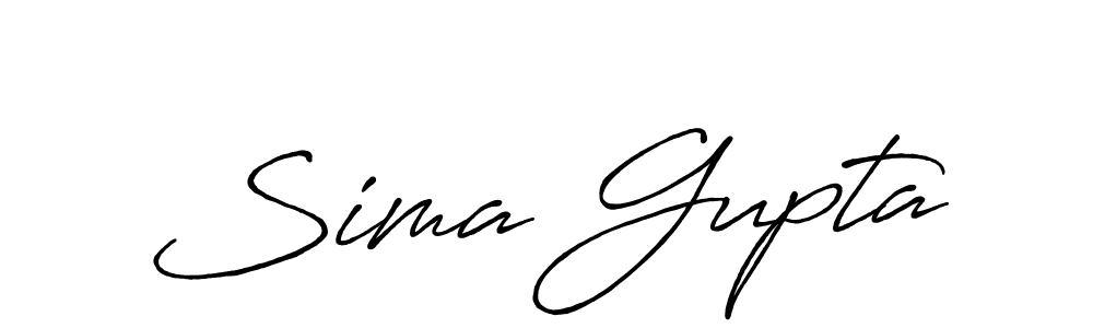 Antro_Vectra_Bolder is a professional signature style that is perfect for those who want to add a touch of class to their signature. It is also a great choice for those who want to make their signature more unique. Get Sima Gupta name to fancy signature for free. Sima Gupta signature style 7 images and pictures png