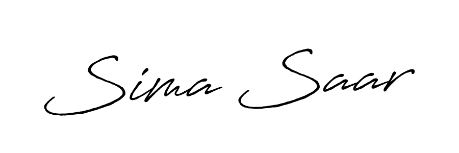 The best way (Antro_Vectra_Bolder) to make a short signature is to pick only two or three words in your name. The name Sima Saar include a total of six letters. For converting this name. Sima Saar signature style 7 images and pictures png