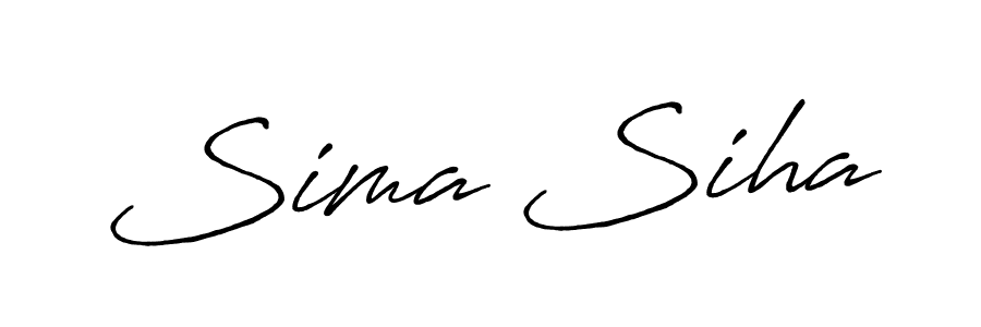 You should practise on your own different ways (Antro_Vectra_Bolder) to write your name (Sima Siha) in signature. don't let someone else do it for you. Sima Siha signature style 7 images and pictures png