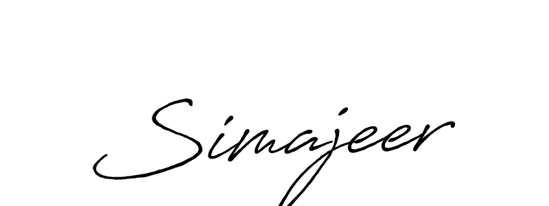 You should practise on your own different ways (Antro_Vectra_Bolder) to write your name (Simajeer) in signature. don't let someone else do it for you. Simajeer signature style 7 images and pictures png