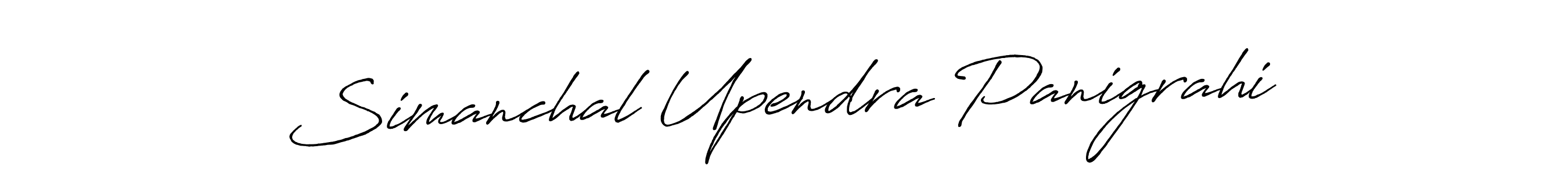 Create a beautiful signature design for name Simanchal Upendra Panigrahi. With this signature (Antro_Vectra_Bolder) fonts, you can make a handwritten signature for free. Simanchal Upendra Panigrahi signature style 7 images and pictures png
