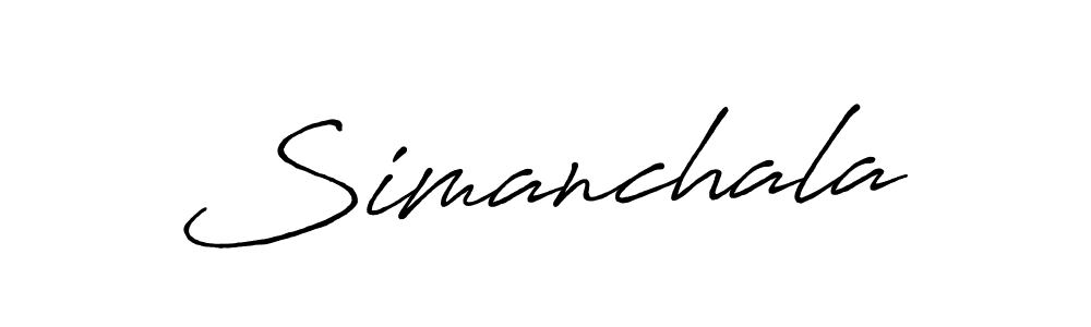 Also You can easily find your signature by using the search form. We will create Simanchala name handwritten signature images for you free of cost using Antro_Vectra_Bolder sign style. Simanchala signature style 7 images and pictures png