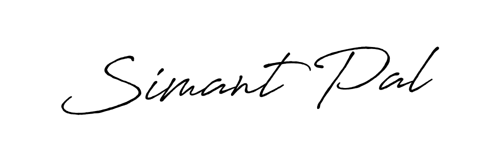 Create a beautiful signature design for name Simant Pal. With this signature (Antro_Vectra_Bolder) fonts, you can make a handwritten signature for free. Simant Pal signature style 7 images and pictures png