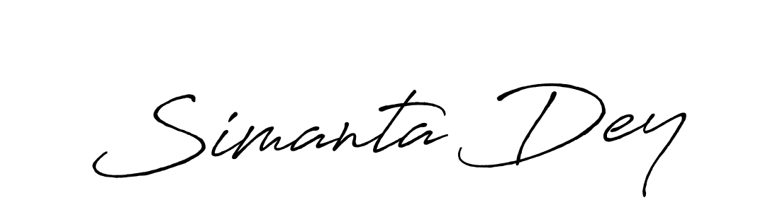 How to make Simanta Dey signature? Antro_Vectra_Bolder is a professional autograph style. Create handwritten signature for Simanta Dey name. Simanta Dey signature style 7 images and pictures png