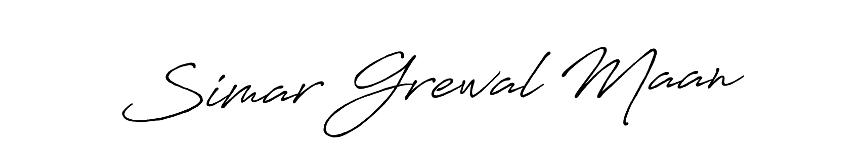 Similarly Antro_Vectra_Bolder is the best handwritten signature design. Signature creator online .You can use it as an online autograph creator for name Simar Grewal Maan. Simar Grewal Maan signature style 7 images and pictures png