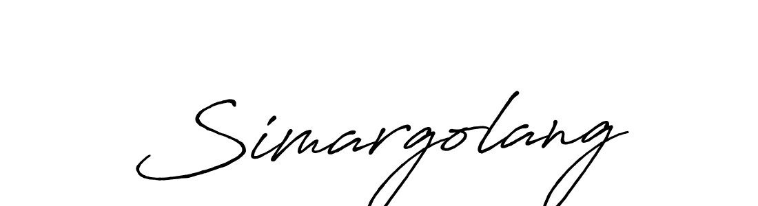 Make a beautiful signature design for name Simargolang. With this signature (Antro_Vectra_Bolder) style, you can create a handwritten signature for free. Simargolang signature style 7 images and pictures png