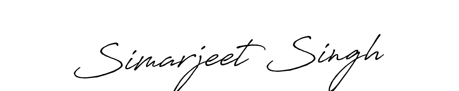 The best way (Antro_Vectra_Bolder) to make a short signature is to pick only two or three words in your name. The name Simarjeet Singh include a total of six letters. For converting this name. Simarjeet Singh signature style 7 images and pictures png